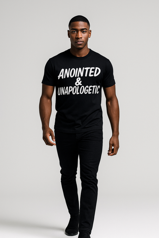 Anointed & Unapologetic™ Statement Tee (Black)